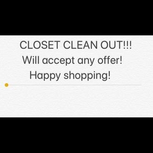 CLOSET CLEAN OUT!!!!!